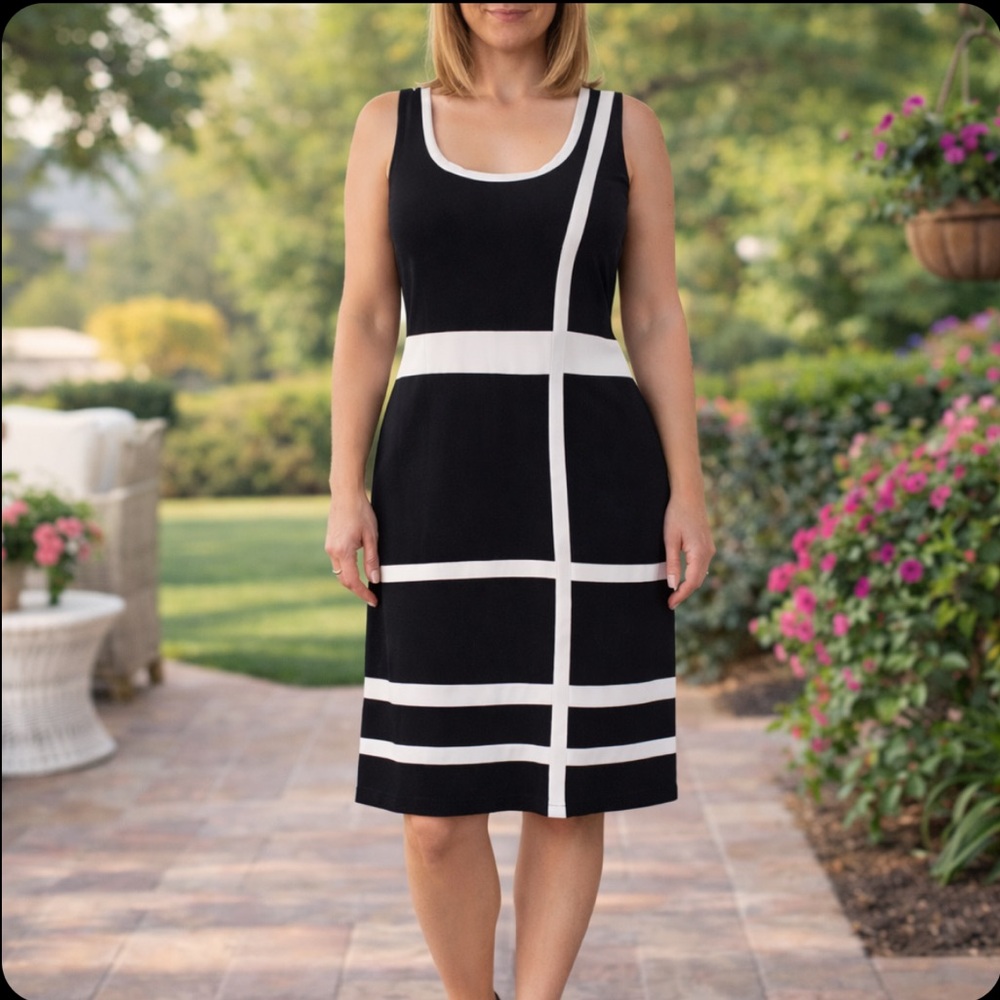 Black & White Sweater Dress
